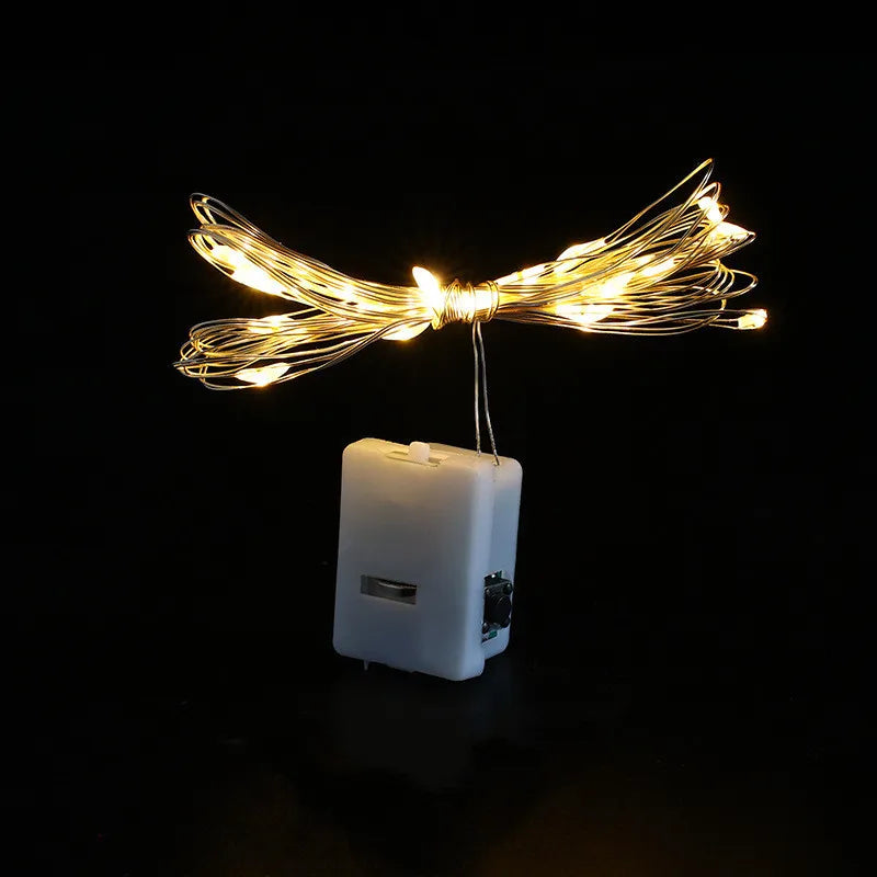 Luzes Fairy Decorativas com Pilha – 1/5/10 Peças, 3 Modos de Piscar, para Quarto, Jardim ou Casamento