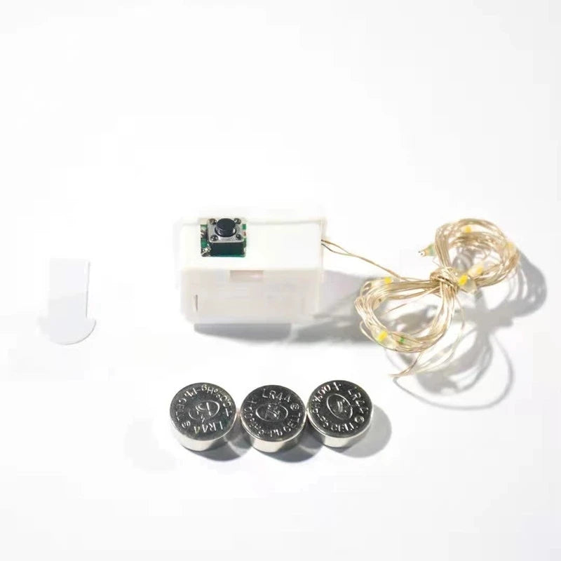 Luzes Fairy Decorativas com Pilha – 1/5/10 Peças, 3 Modos de Piscar, para Quarto, Jardim ou Casamento