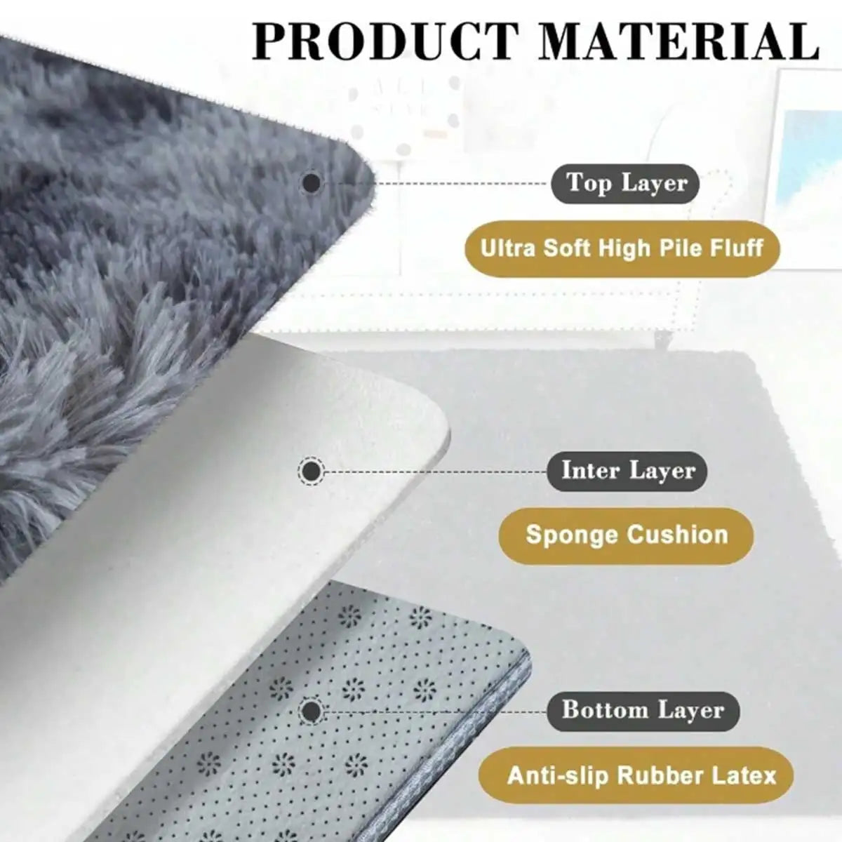 Tapete de Pelúcia Macio e Moderno para Sala e Quarto – Conforto, Estilo e Elegância para o Seu Lar